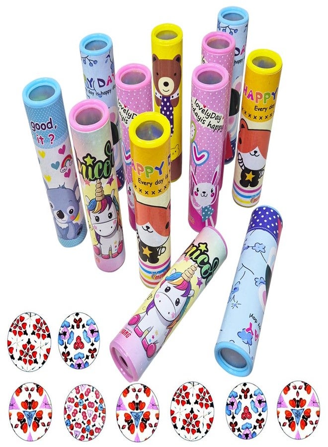SIDAK 12PCS Fun Magical Kaleidoscopes, Birthday Party Return Gifts, Children Educational Science Toy, Goodie Bag Fillers for Classroom School Return Gifts Carnival Prizes(Assorted Design) (Multicolor) - Image 1